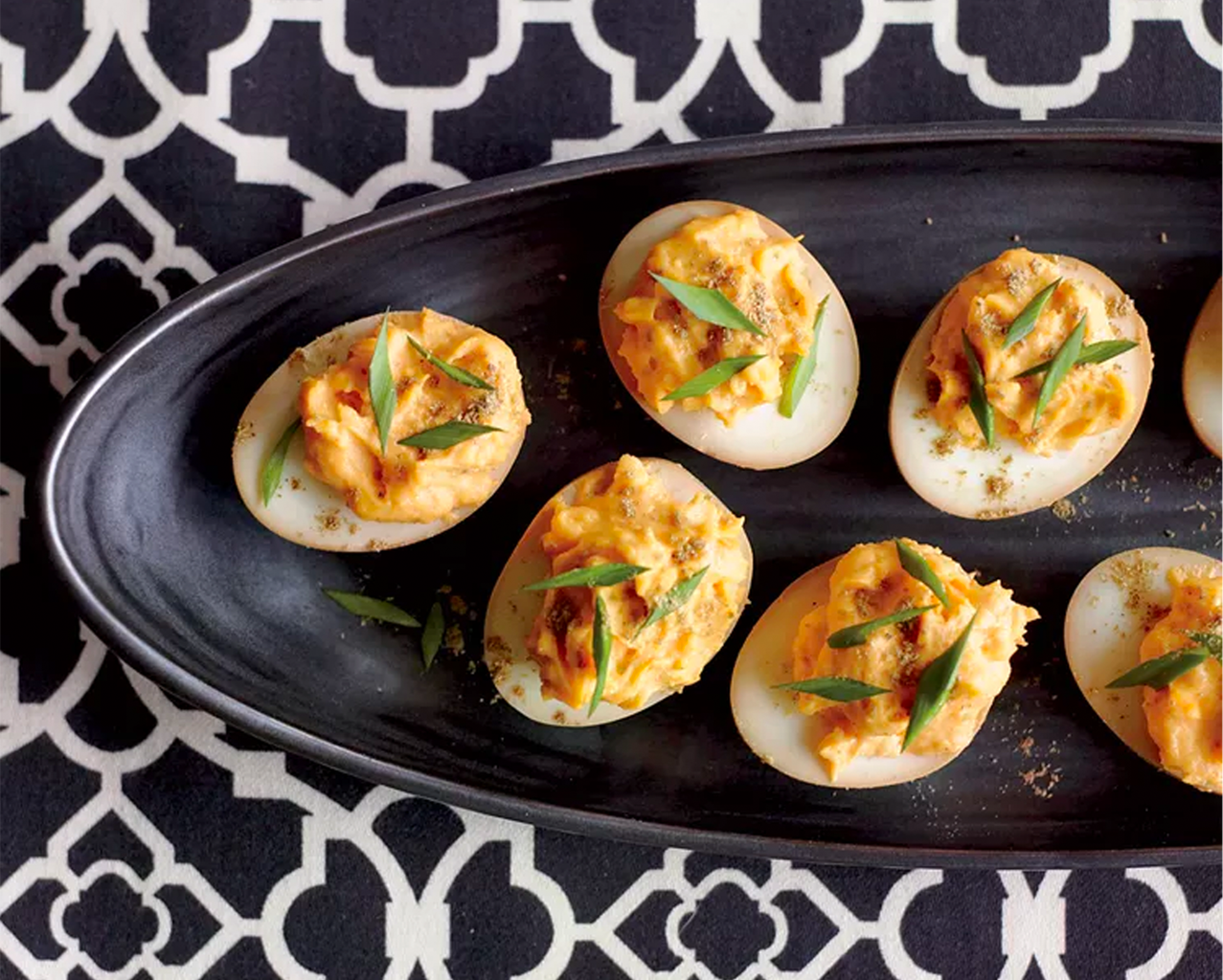 Sriracha-and-Wasabi Deviled Eggs